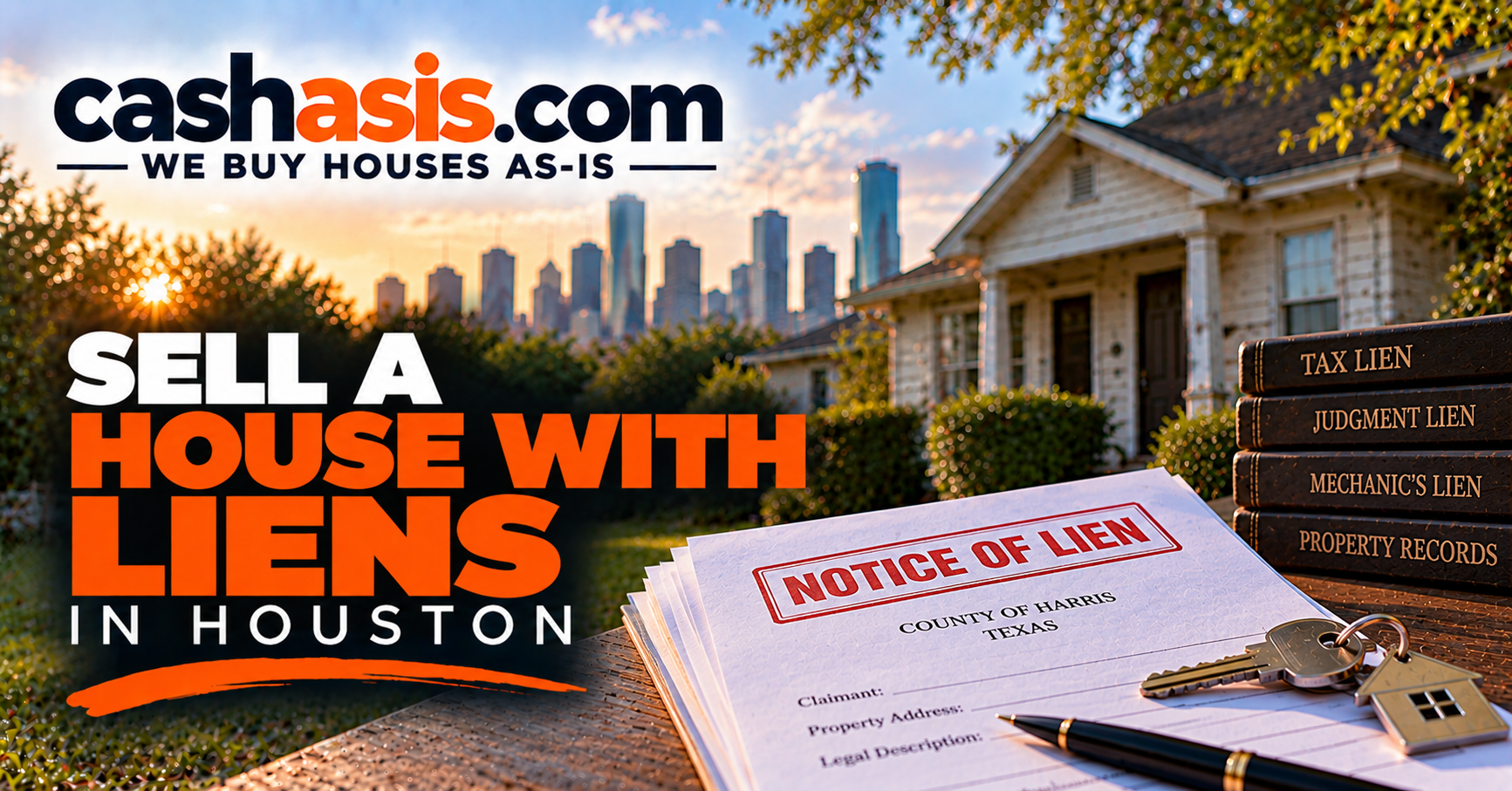 Sell a Houston house with liens through a direct CashAsIs purchase